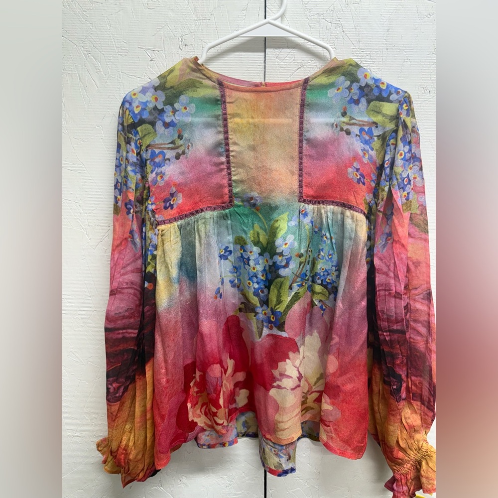 Anthropologie Bl^nk London Floral Multicolor Women's Top